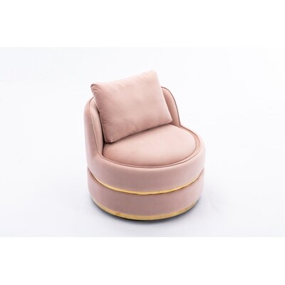 Abello 26.77" W Velvet Swivel Lounge Chair - Image 0