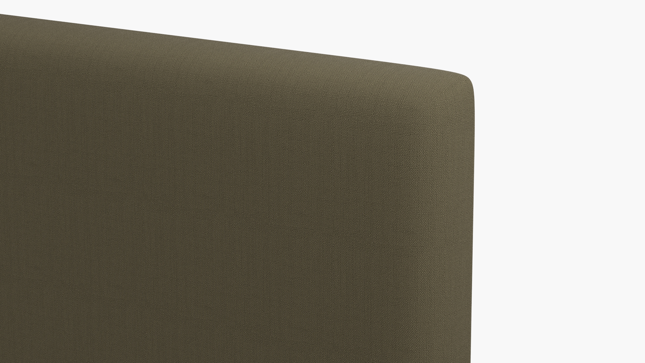 Square Back Headboard, Olive Everyday Linen, Queen - Image 2