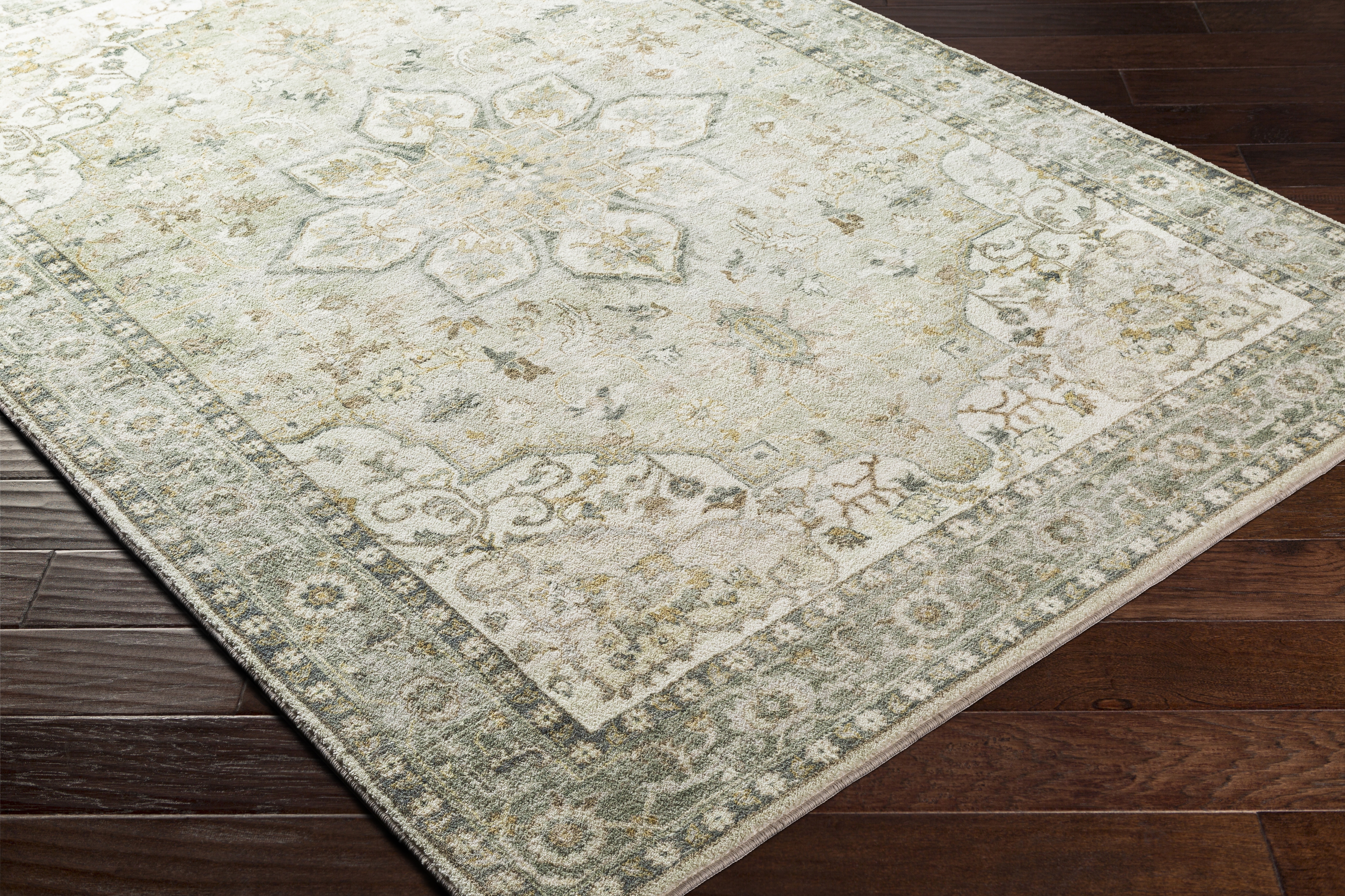 Erin Beige Indoor 7'6" x 9'5" Machine Woven Rug - Image 2