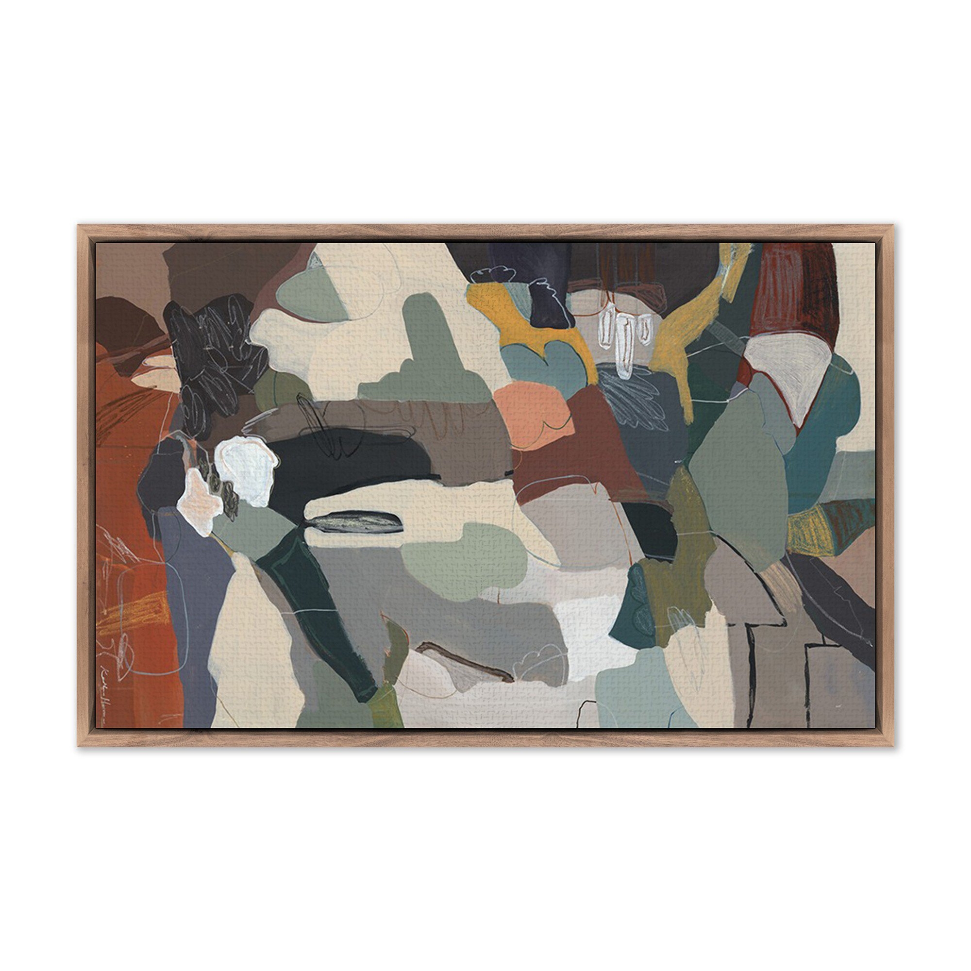 Second Chances by Katherine Hunsaker - Rustic Walnut Floater - Image 0