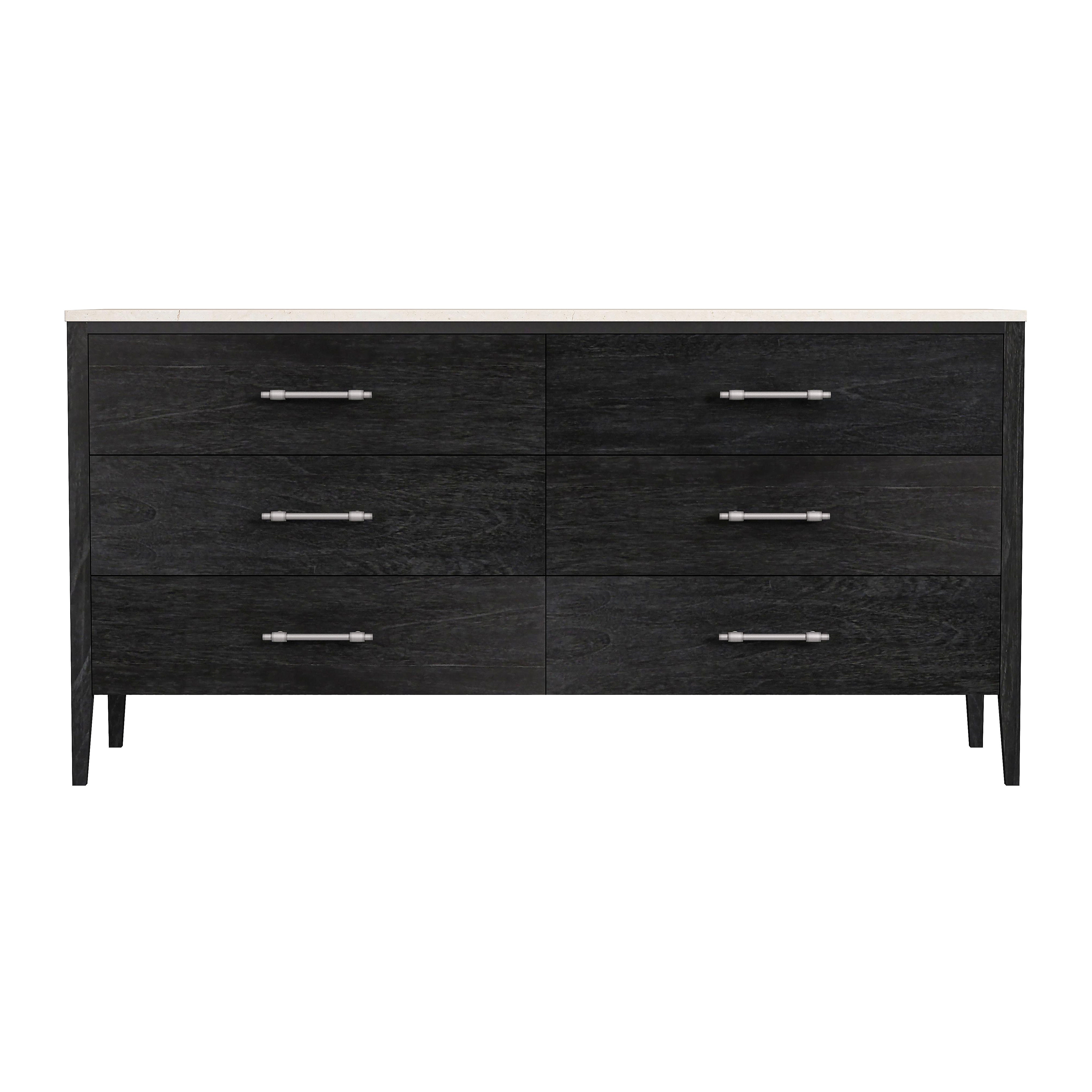 Averly Washed Black Dresser - Image 3