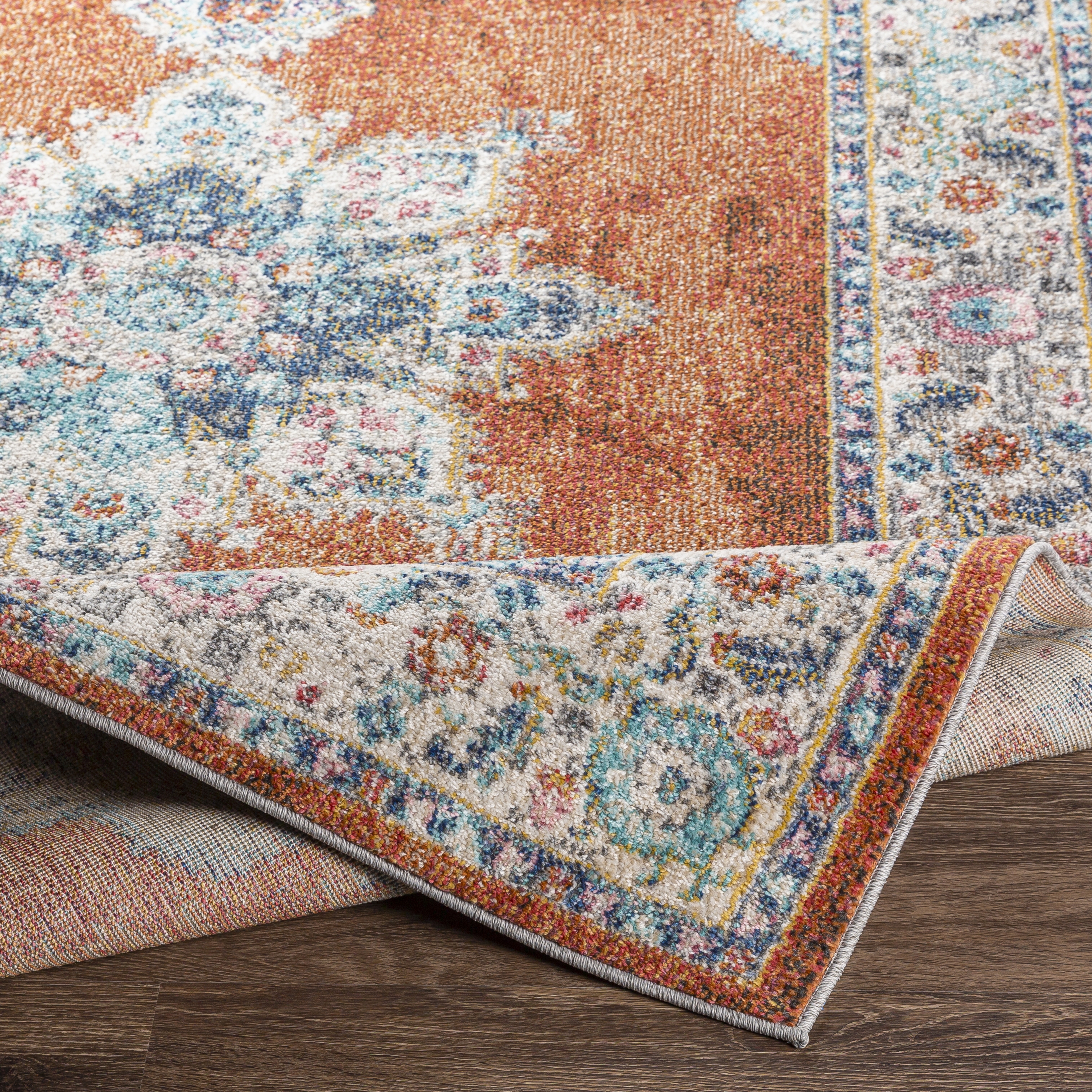 Serapi White Indoor 8'10" x 12'6" Machine Woven Rug - Image 4