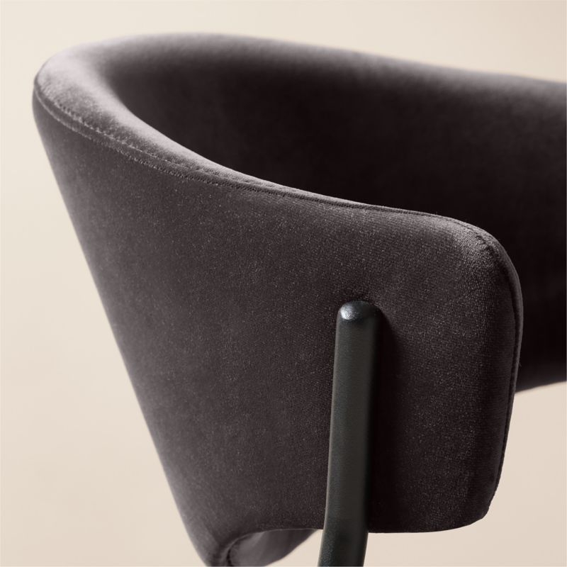 Damato Mink Velvet Dining Chair - Image 1