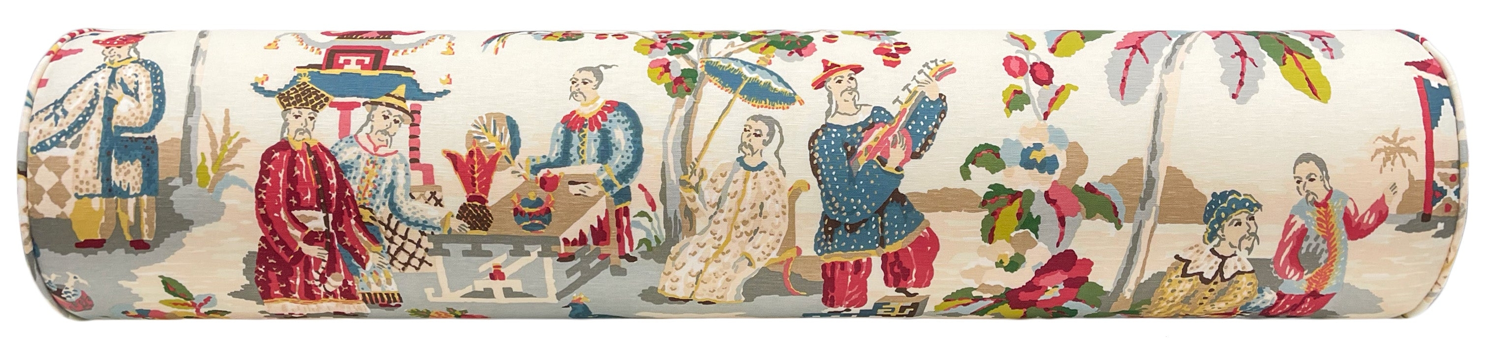 THE BOLSTER :: XIAN // PRUSSIAN | BRUNSCHWIG & FILS - TWIN // 9" X 24" - Image 4