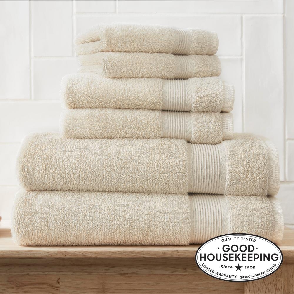 StyleWell 6-Piece Hygrocotton Towel Set in Oatmeal - Image 0
