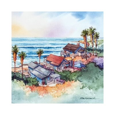 Coastal Bungalows by Bill Drysdale - Wrapped Canvas Painting Print - Image 0