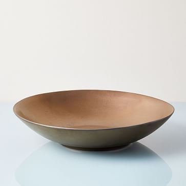 Reactive Glaze Large Serve Bowl, Bronze - Image 1