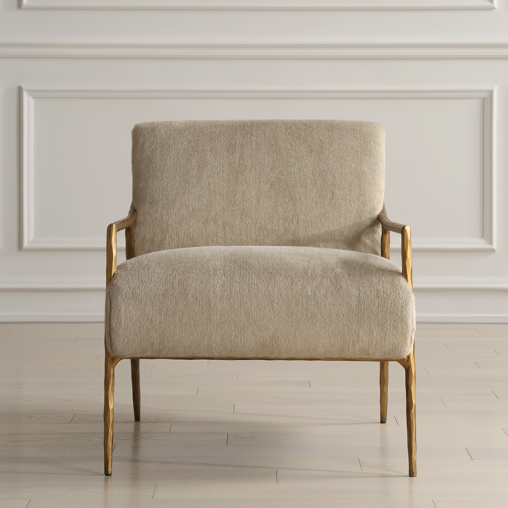 Kashmir Aged Gold Accent Chair - Image 8