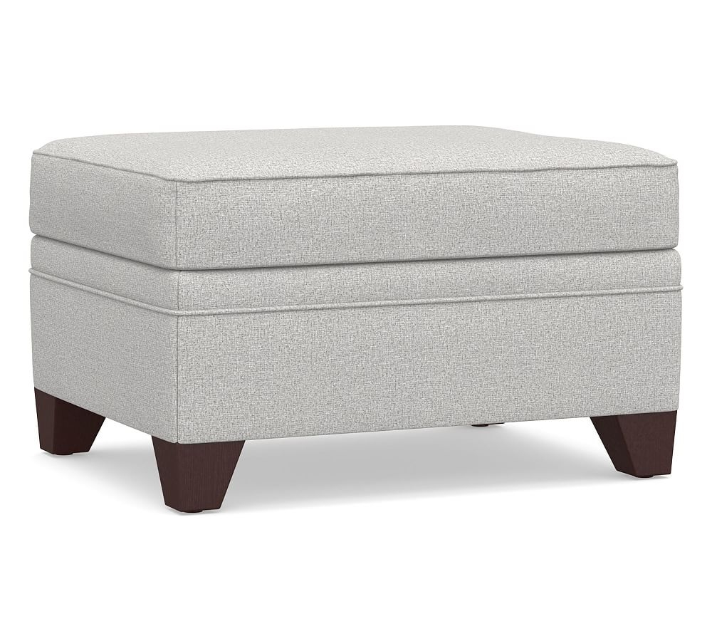 Cameron Roll Arm Upholstered Storage Ottoman, Polyester Wrapped Cushions, Park Weave Ash - Image 0