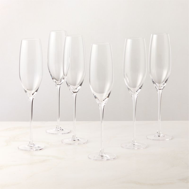 Coppia Champagne Flutes Set of 6 - Image 1
