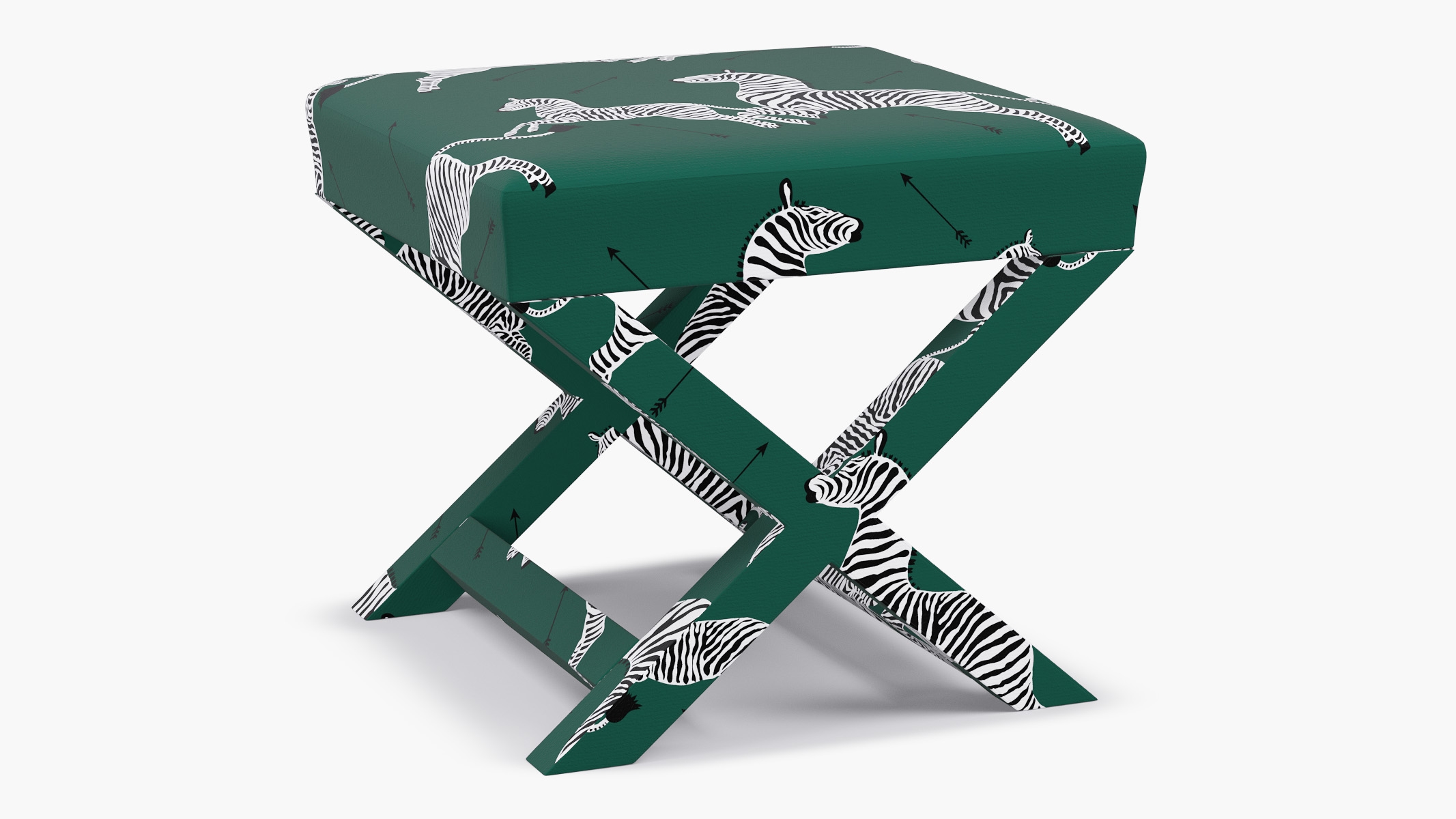 X Bench, Emerald Zebra - Image 1
