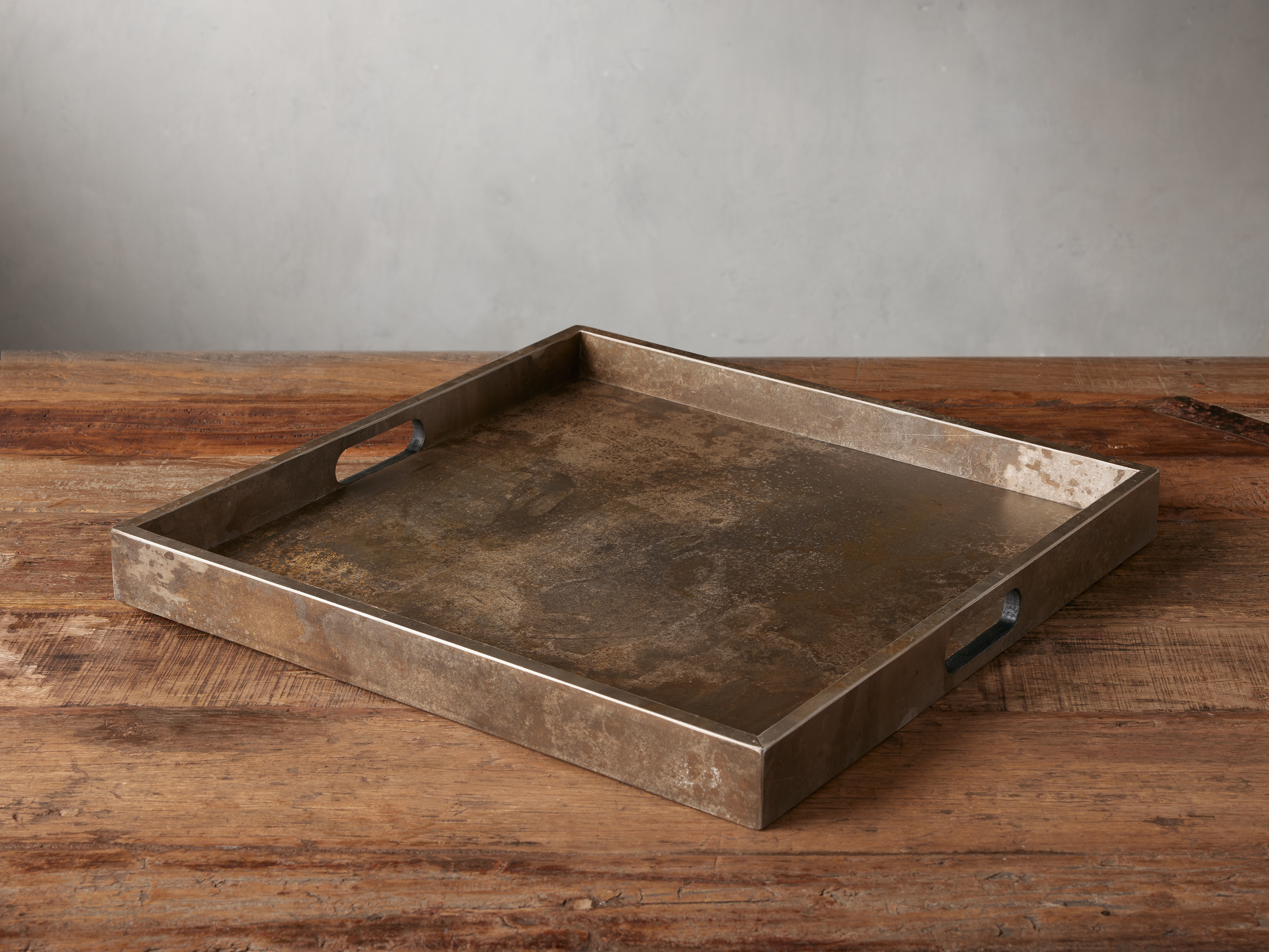 Vano Square Tray in Aluminum Gray - Image 0