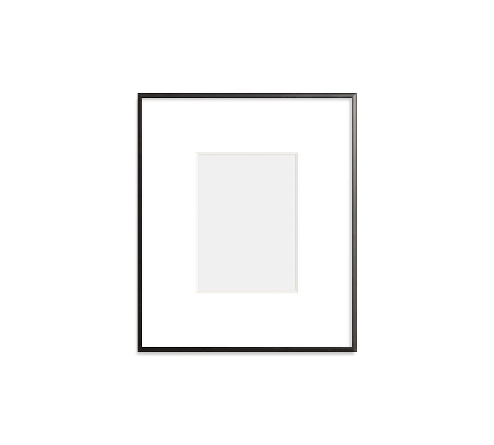 Thin Metal Gallery Frame, 3" Mat, 5x7 - Matte Black - Image 0
