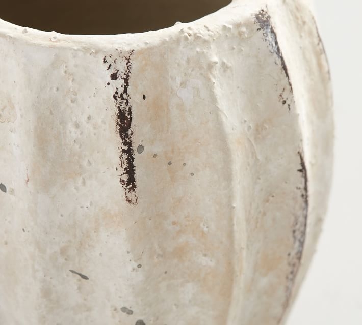 Artisan Hand Painted Terra Cotta Bud Vases, Set of 2 - Image 2