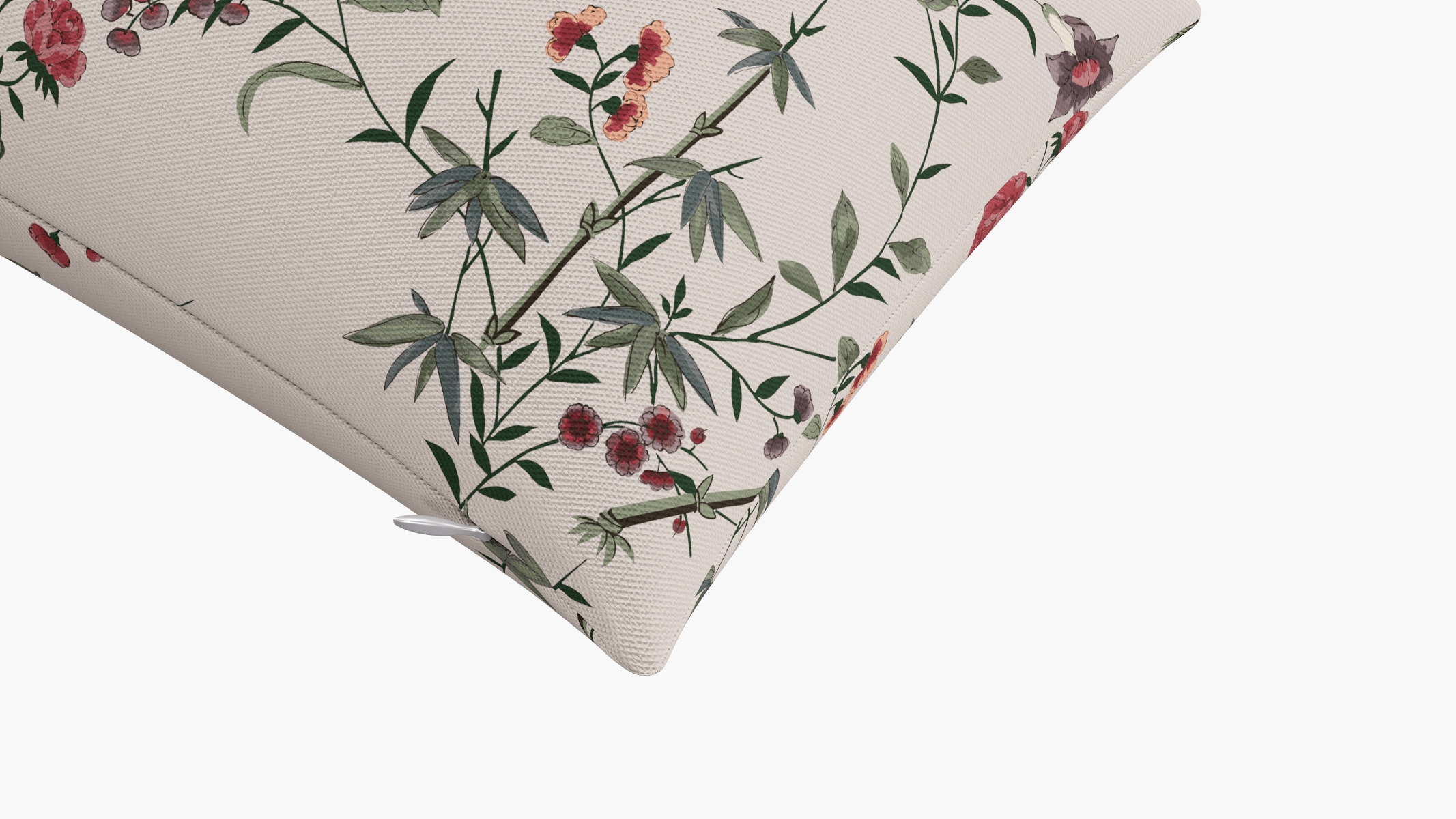 Throw Pillow 14" x 30", Multi Bamboo Garden, 14" x 30" - Image 1