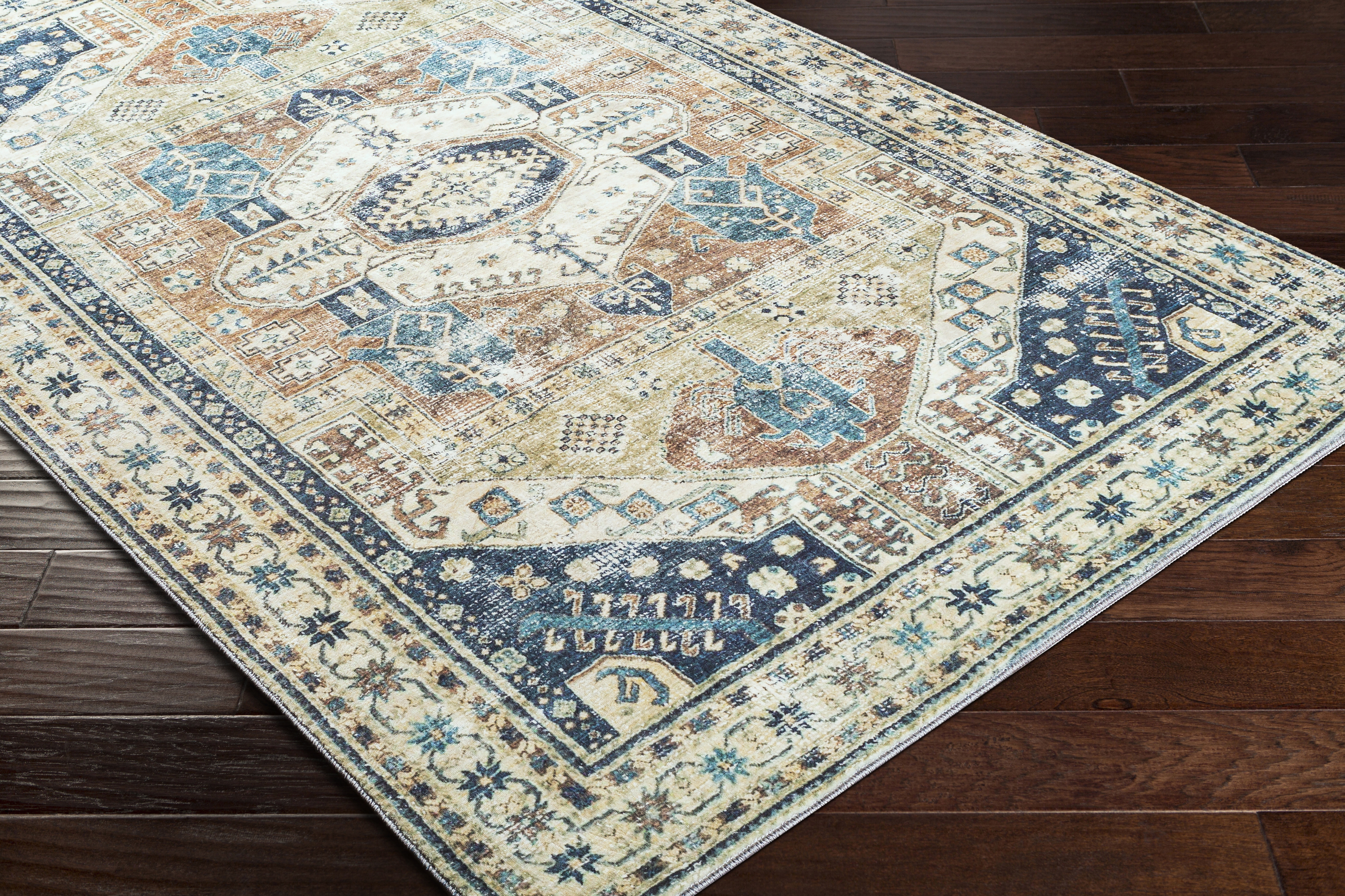 Livabliss Erin Beige Indoor 5'3" x 7'7" Machine Woven Rug - Image 2