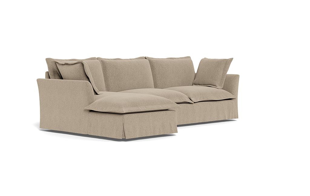 Skylar Slipcovered Left Chaise Sectional - Image 1