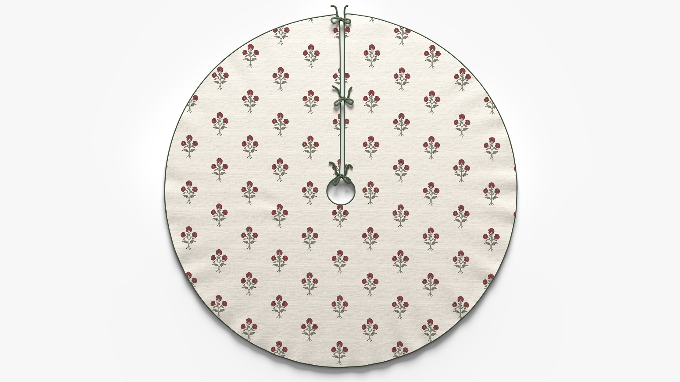 Printed Tree Skirt, Red Delphine - Image 0