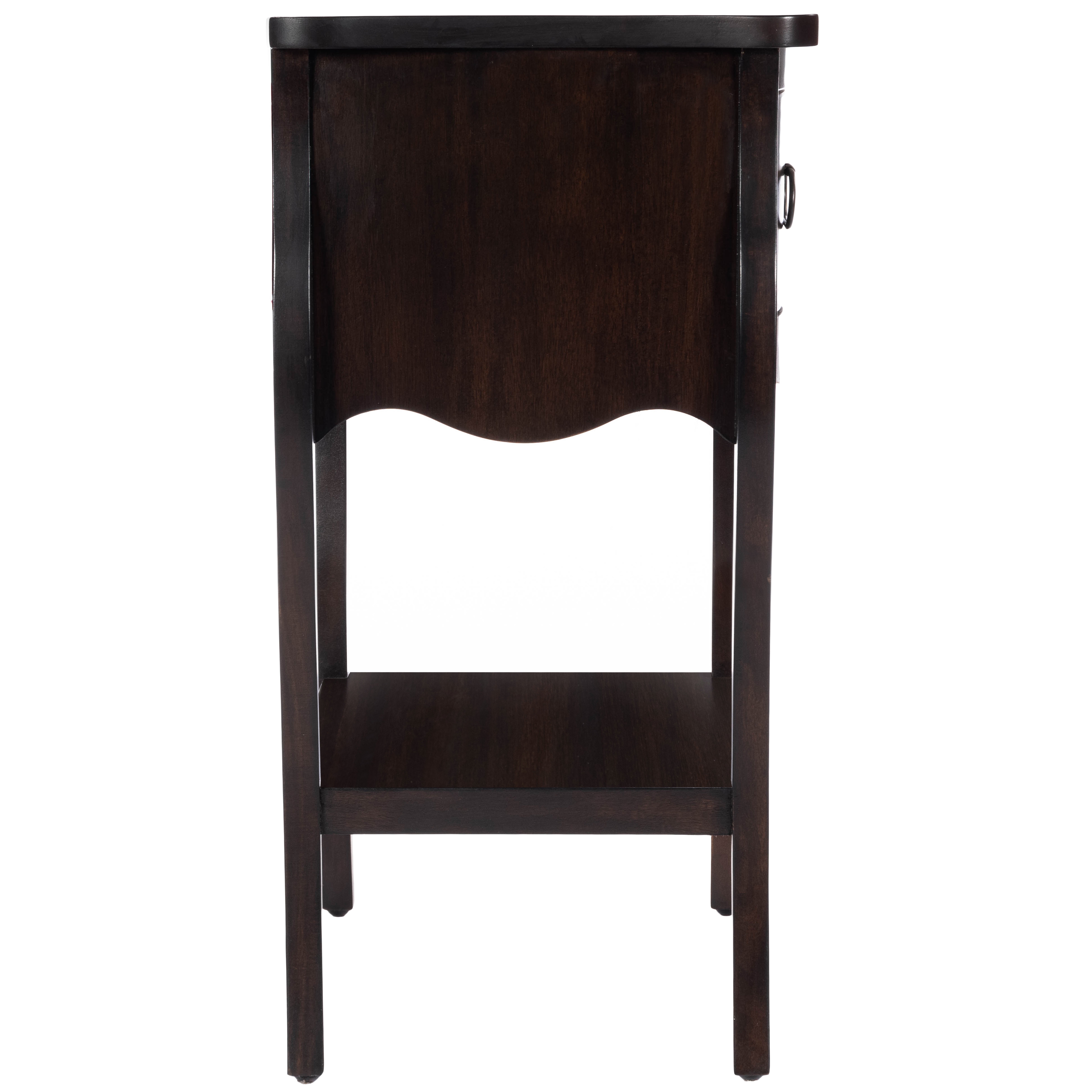 Rochelle Chocolate 1 Drawer Nightstand - Image 2
