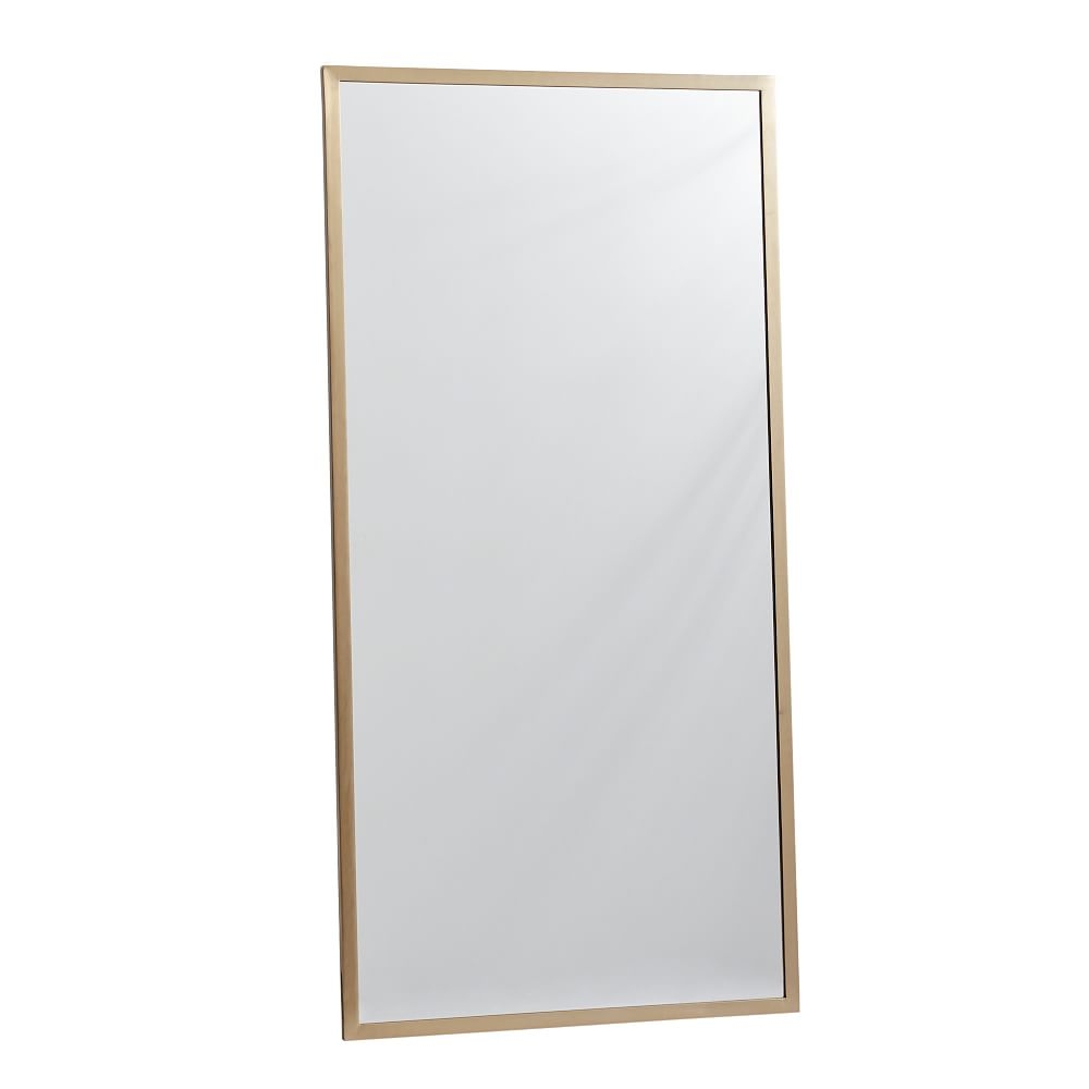 Oversized Floor Mirror, Gold - Image 0