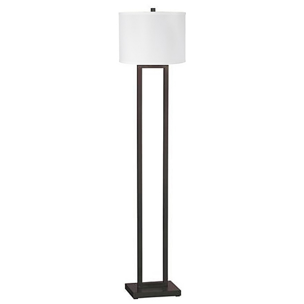 Stately Bronze Open Column Floor Lamp - Style # 85A89 - Image 0