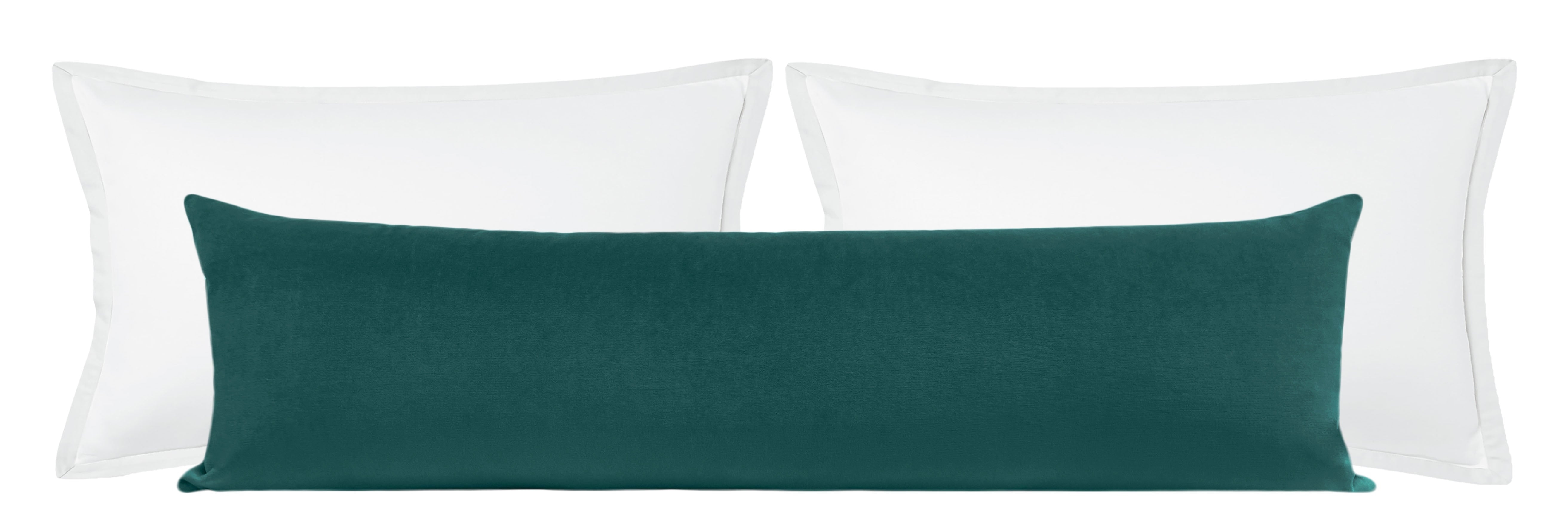 THE XL LUMBAR :: SOCIETY VELVET // PEACOCK - 14" X 48" - Image 2