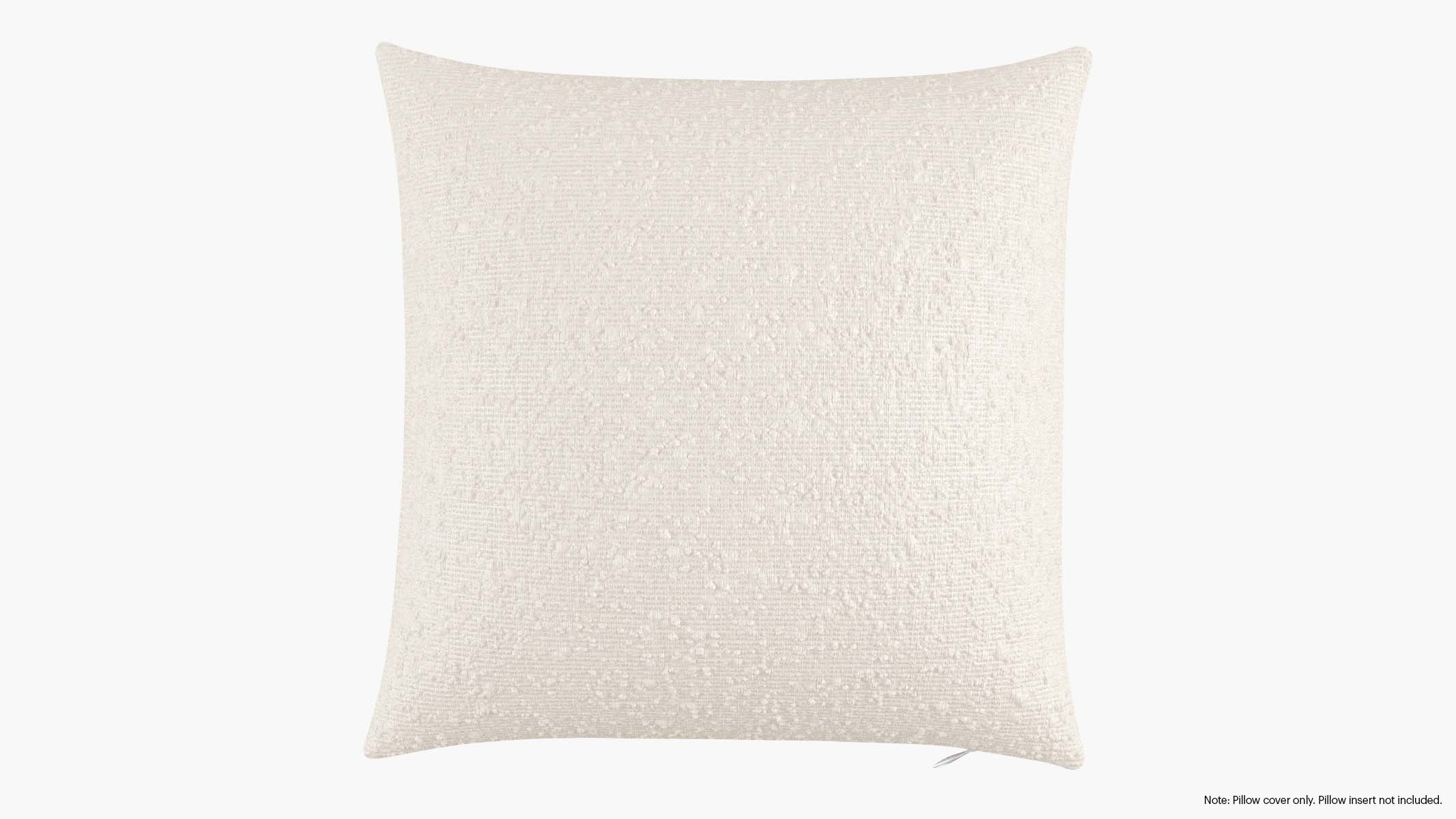 Throw Pillow Cover 18", Snow Boucle, 18" x 18" - Image 0