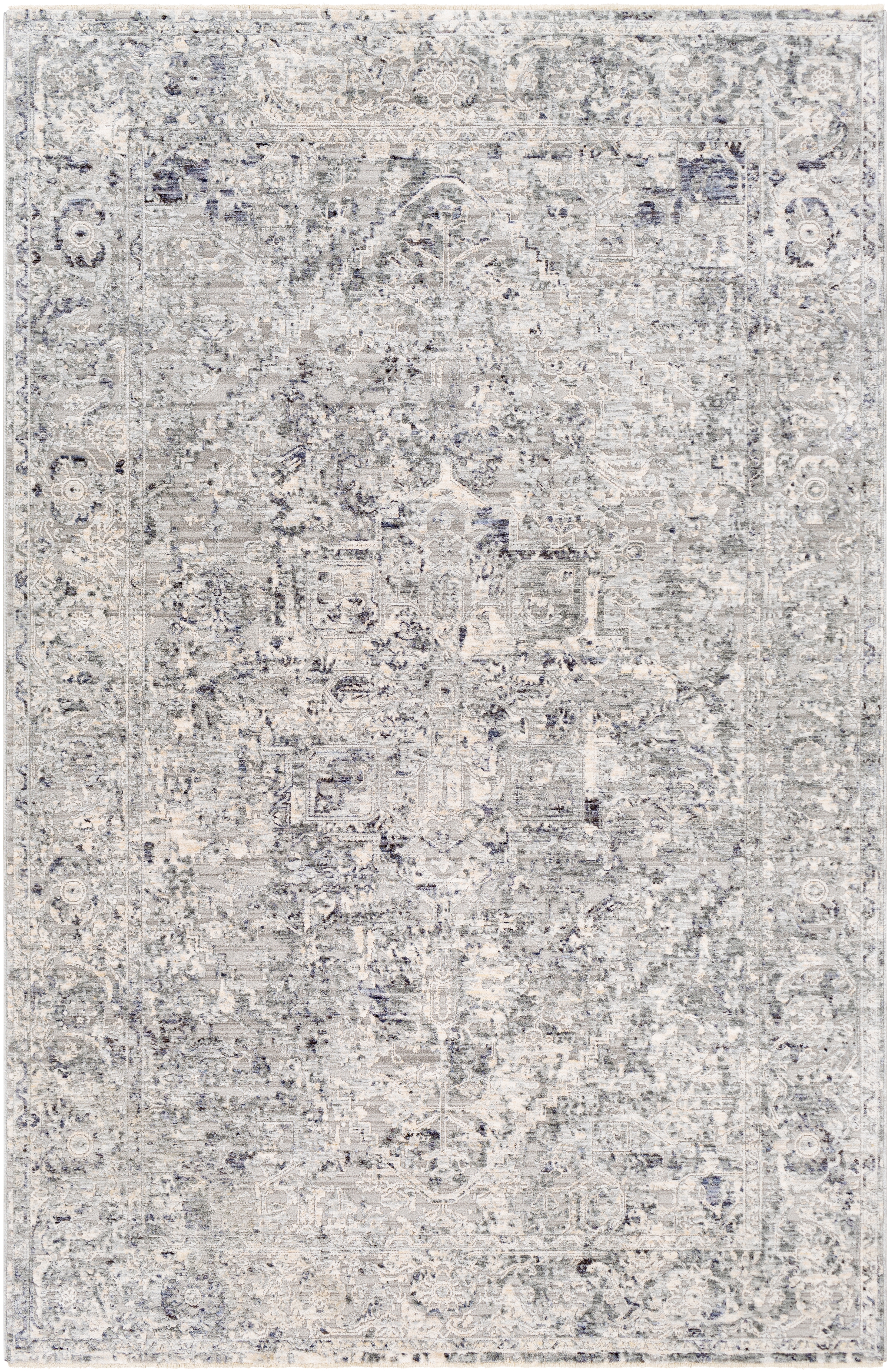 Presidential Gray Indoor 2' x 3'3" Machine Woven Rug - Image 0
