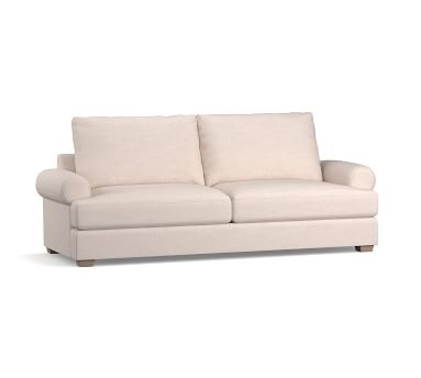 Canyon Roll Arm Upholstered sofa 86", Down Blend Wrapped Cushions, Park Weave Oatmeal - Image 3