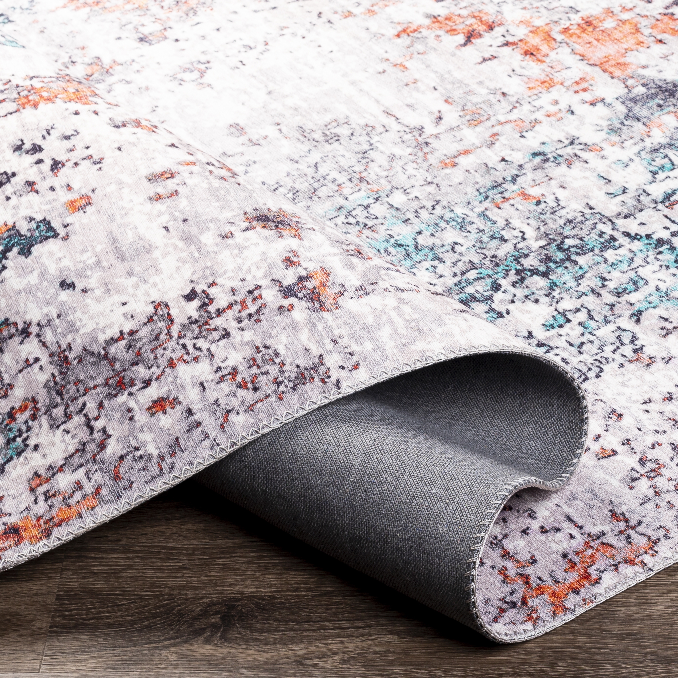 Olivia Black Indoor 8'10" x 12' Machine Woven Rug - Image 4