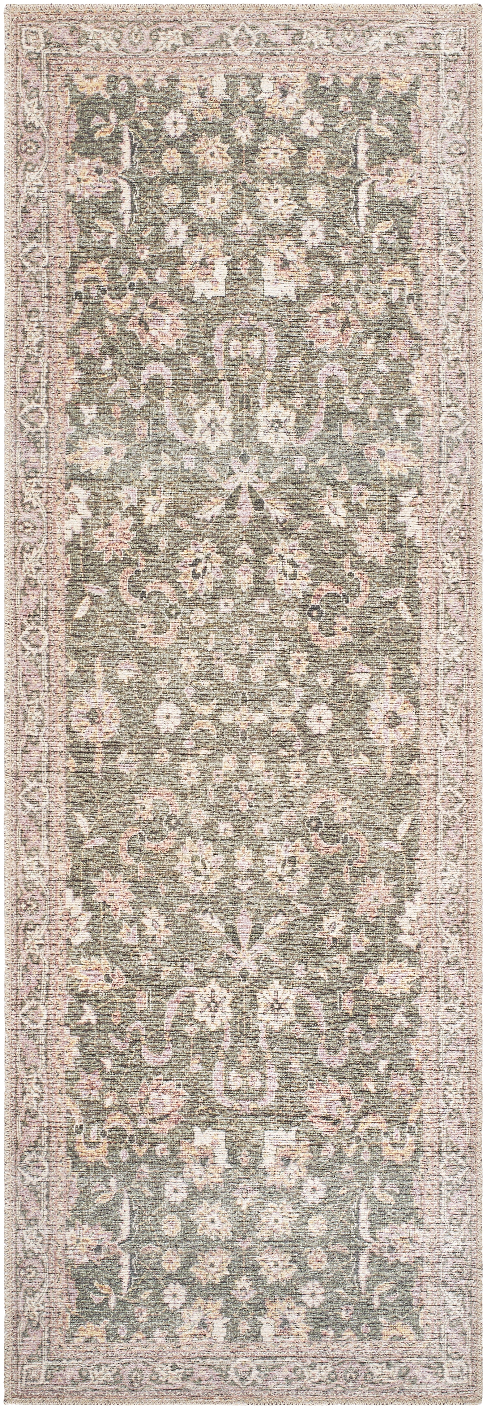 Vinny Green Indoor 2' x 2'11" Machine Woven Rug - Image 0