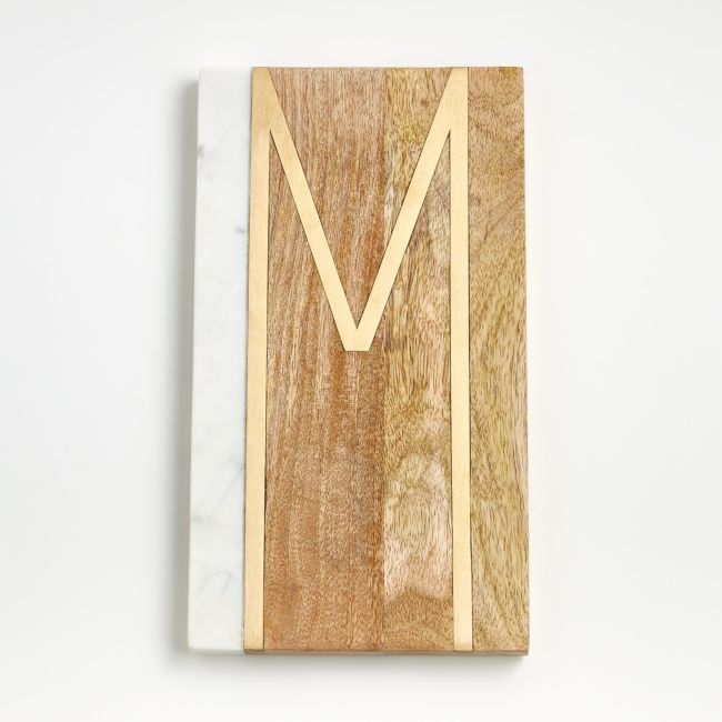 "M" Monogrammed Serving Board - Image 0