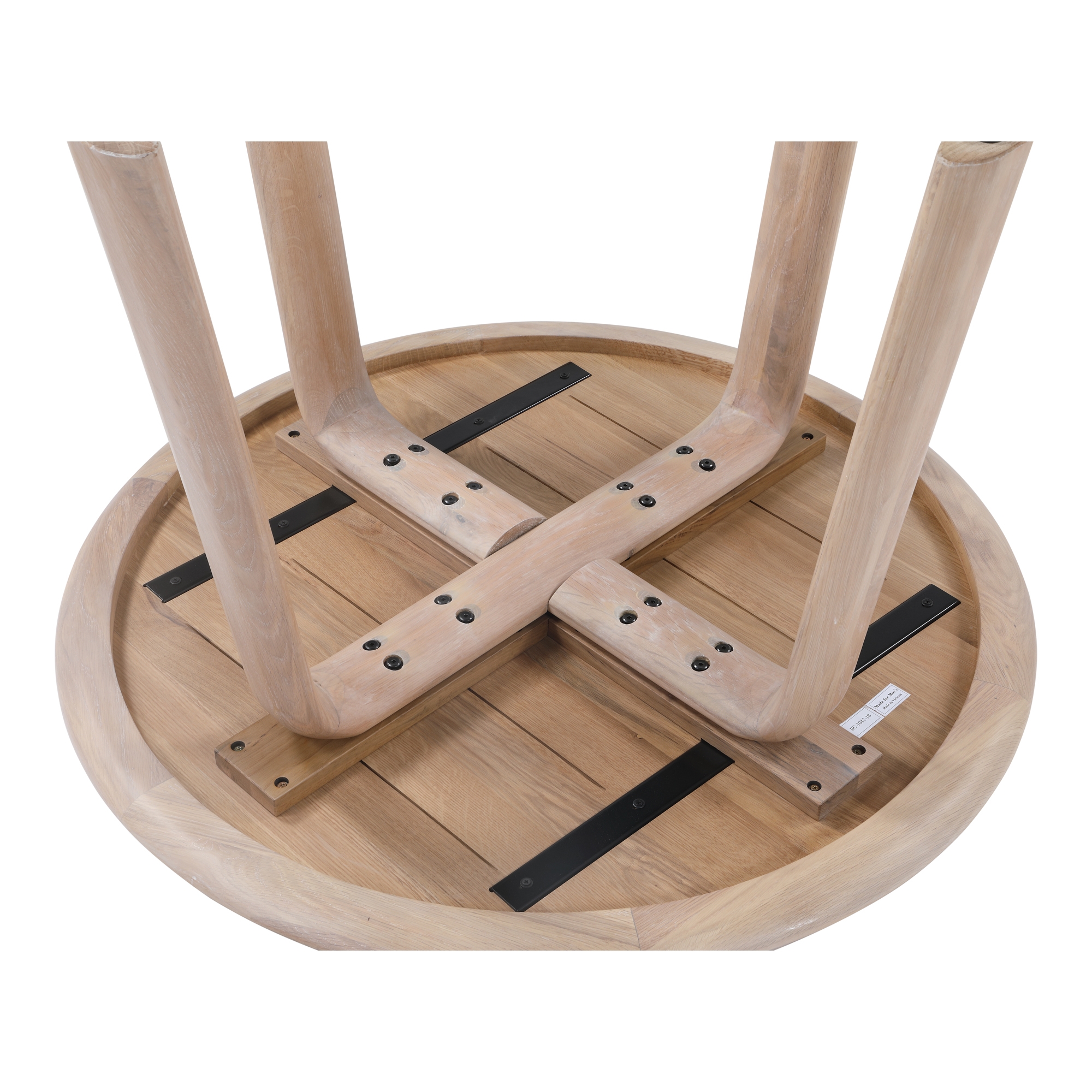 Malibu Round Dining Table Natural Oak - Image 4