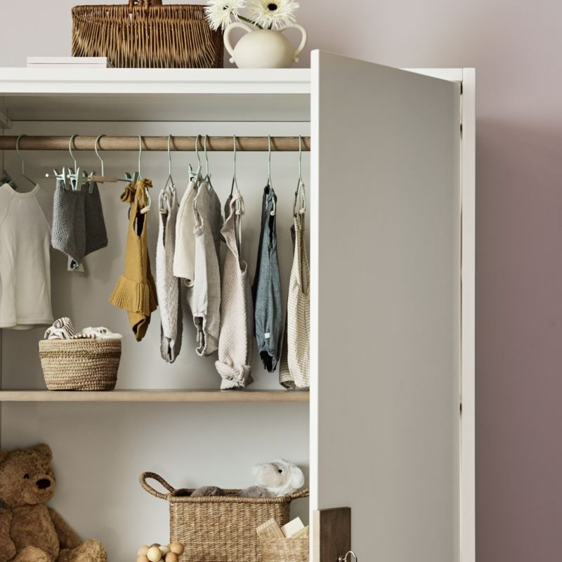 Memoire Ivory High-Gloss Lacquer Kids Storage Armoire Cabinet by Jeremiah Brent - Image 4