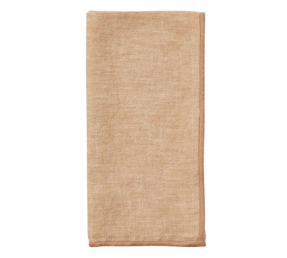 Willow Oversized Linen/Cotton Napkin, Single - Amber - Image 0