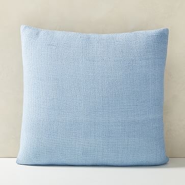 Silk Handloomed Pillow Cover, 20"x20", Blue Bird - Image 0