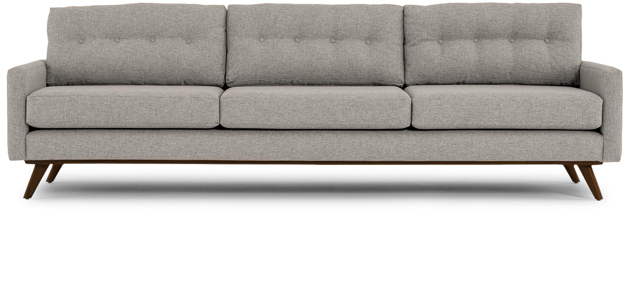 Gray Hopson Mid Century Modern Grand Sofa - Prime Stone - Mocha - Image 0