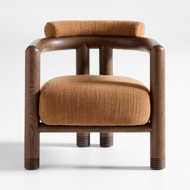Porto Wood Frame Accent Chair - Image 5