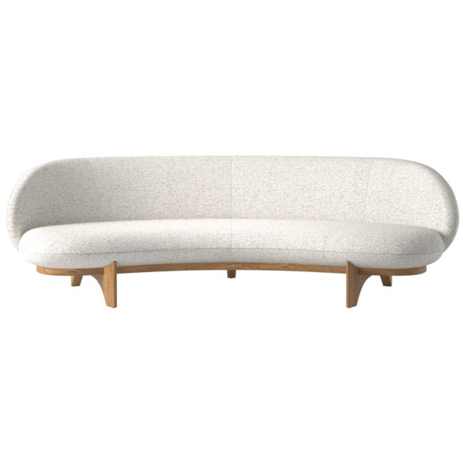 Newt 97" Curved Sofa Illecebrous Sandstone - Image 0