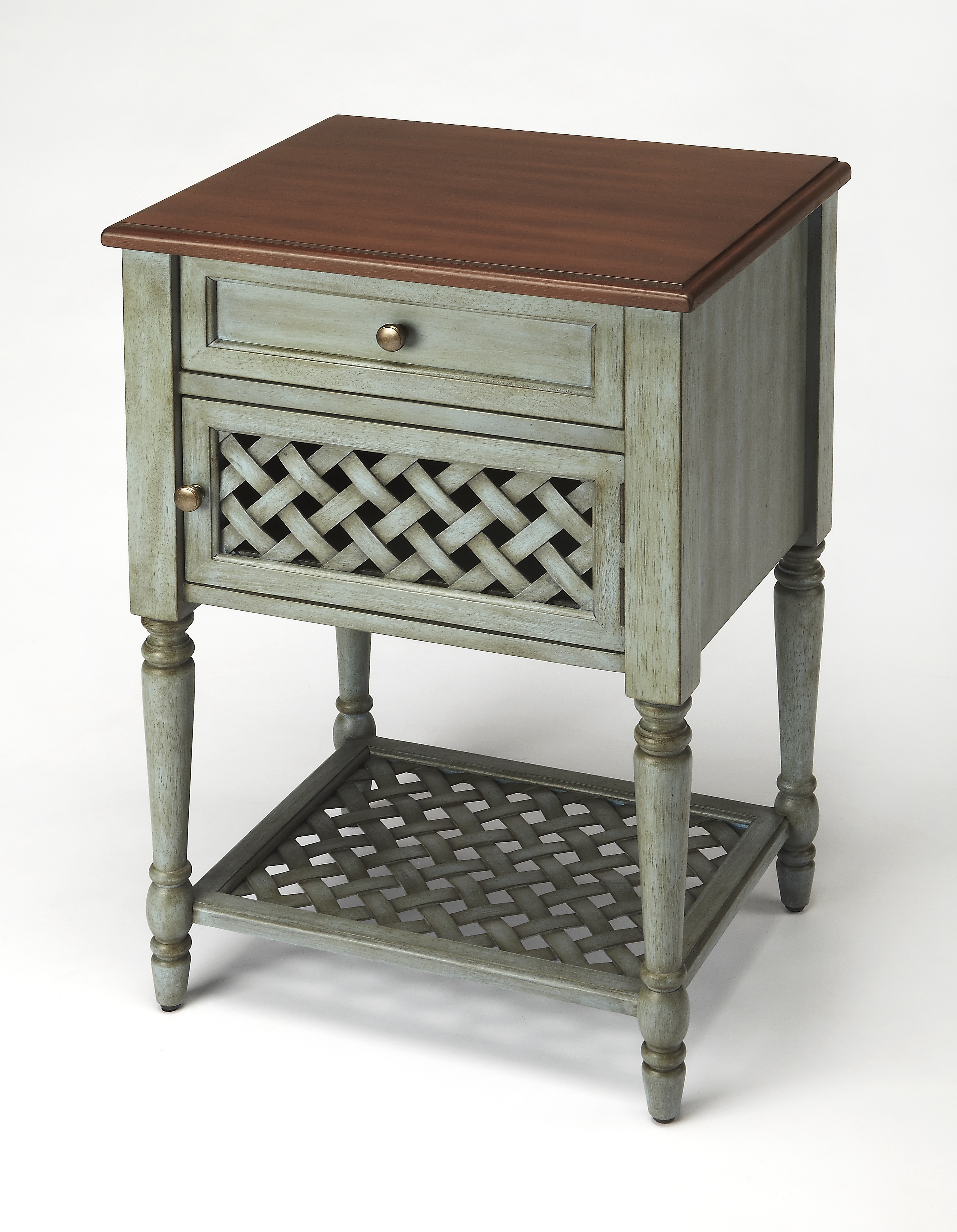 Chadway Rustic Green End Table - Image 0