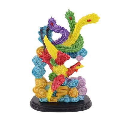 Feng Shui Colorful Phoenix Statue - Image 0