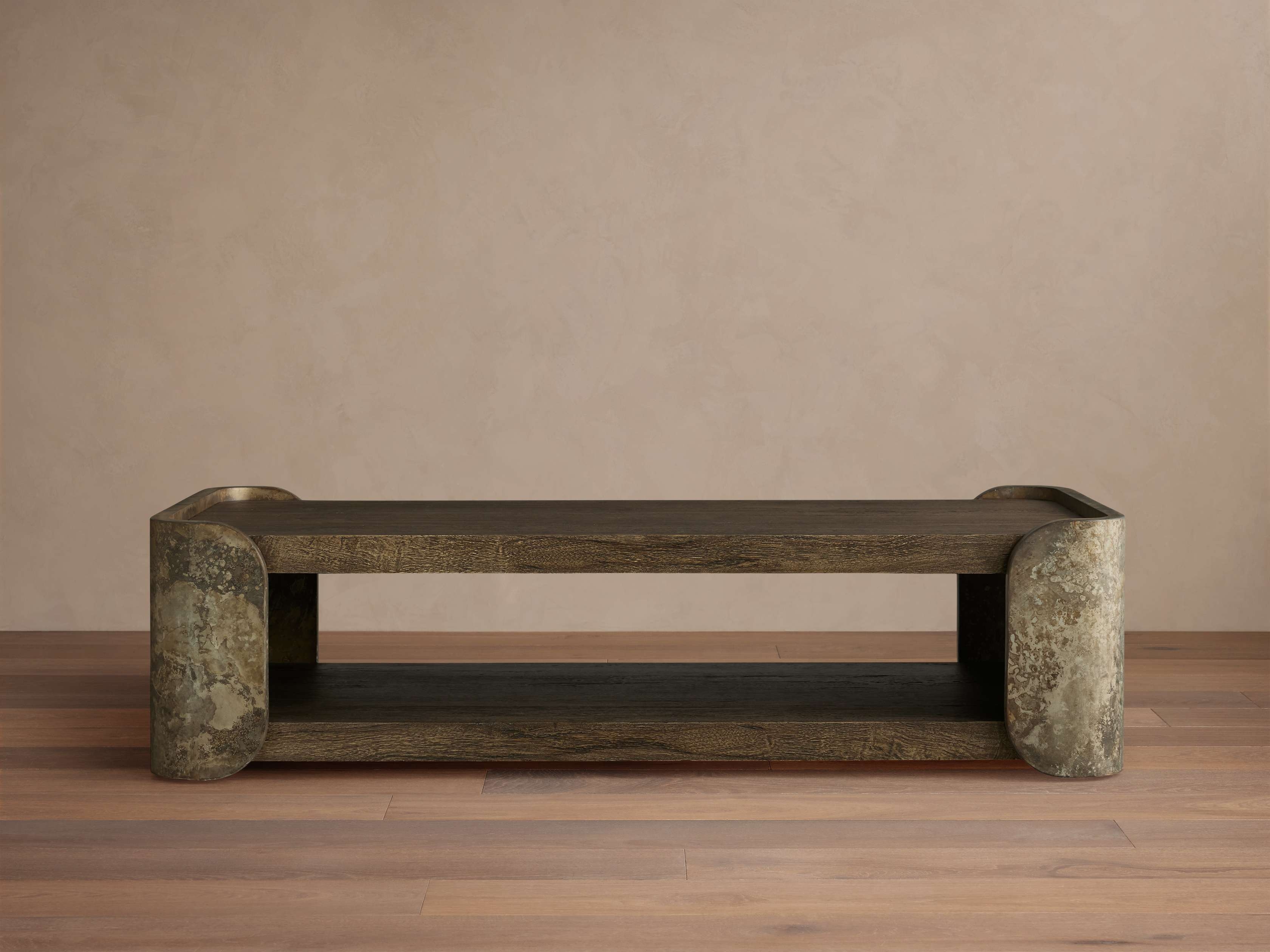 Alvaro Coffee Table in Metal Brown - Image 0