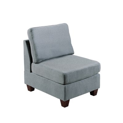 Kellas 32'' Wide Polyester Slipper Chair - Image 0