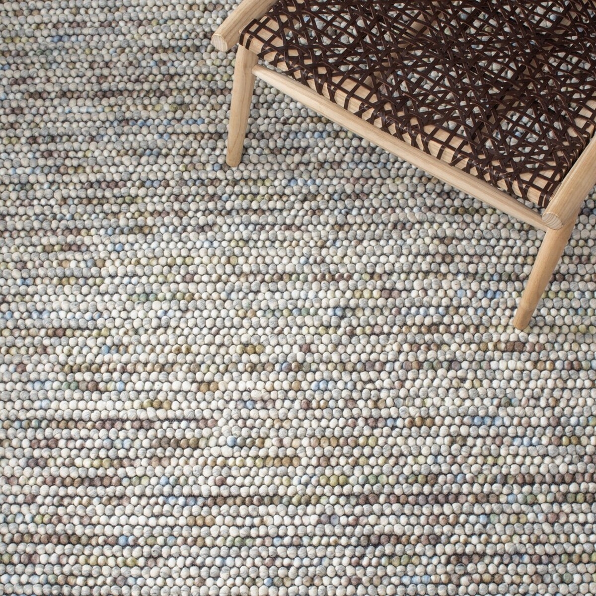 Safavieh Hand Woven Area Rug, NAT620D, Ivory/Multi, 8' X 8'  - Image 4