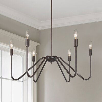 Annafran 6 - Light Candle Style Classic Chandelier - Image 0