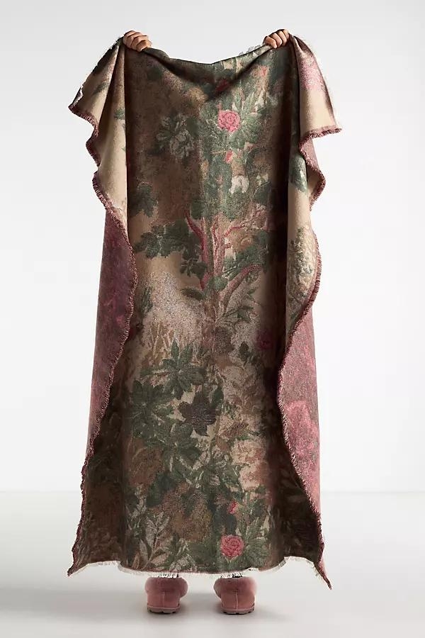 Woven Jacquard Patterned Throw Blanket - Image 0