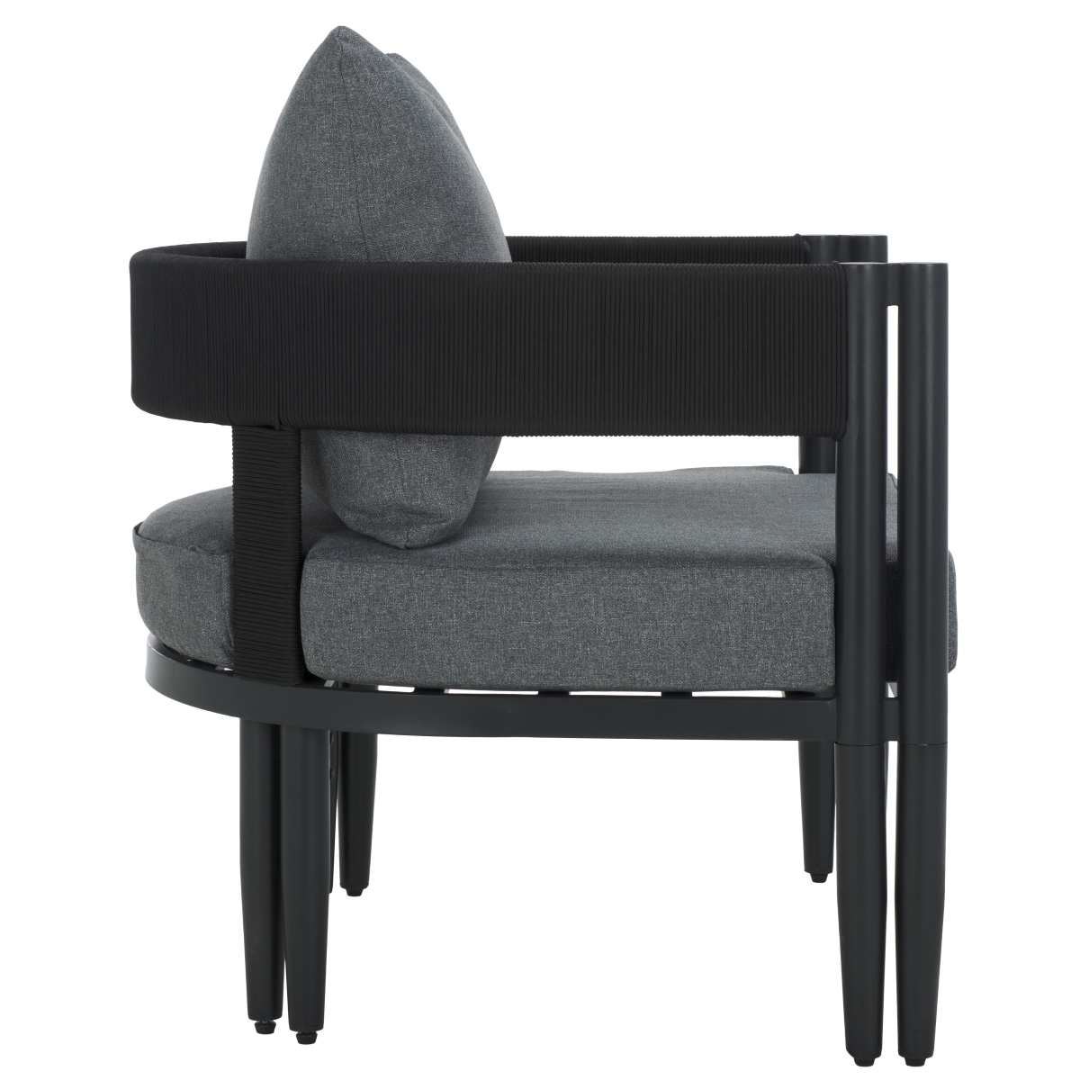 Viola Indoor-Outdoor Chair, Set Of 2 - Black/Grey - Image 6