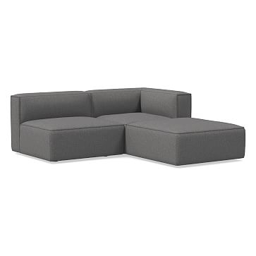 Remi Sectional Set 01: Armless Single, Corner, Ottoman, Memory Foam, Tweed , Salt And Pepper, Concealed Support - Image 0