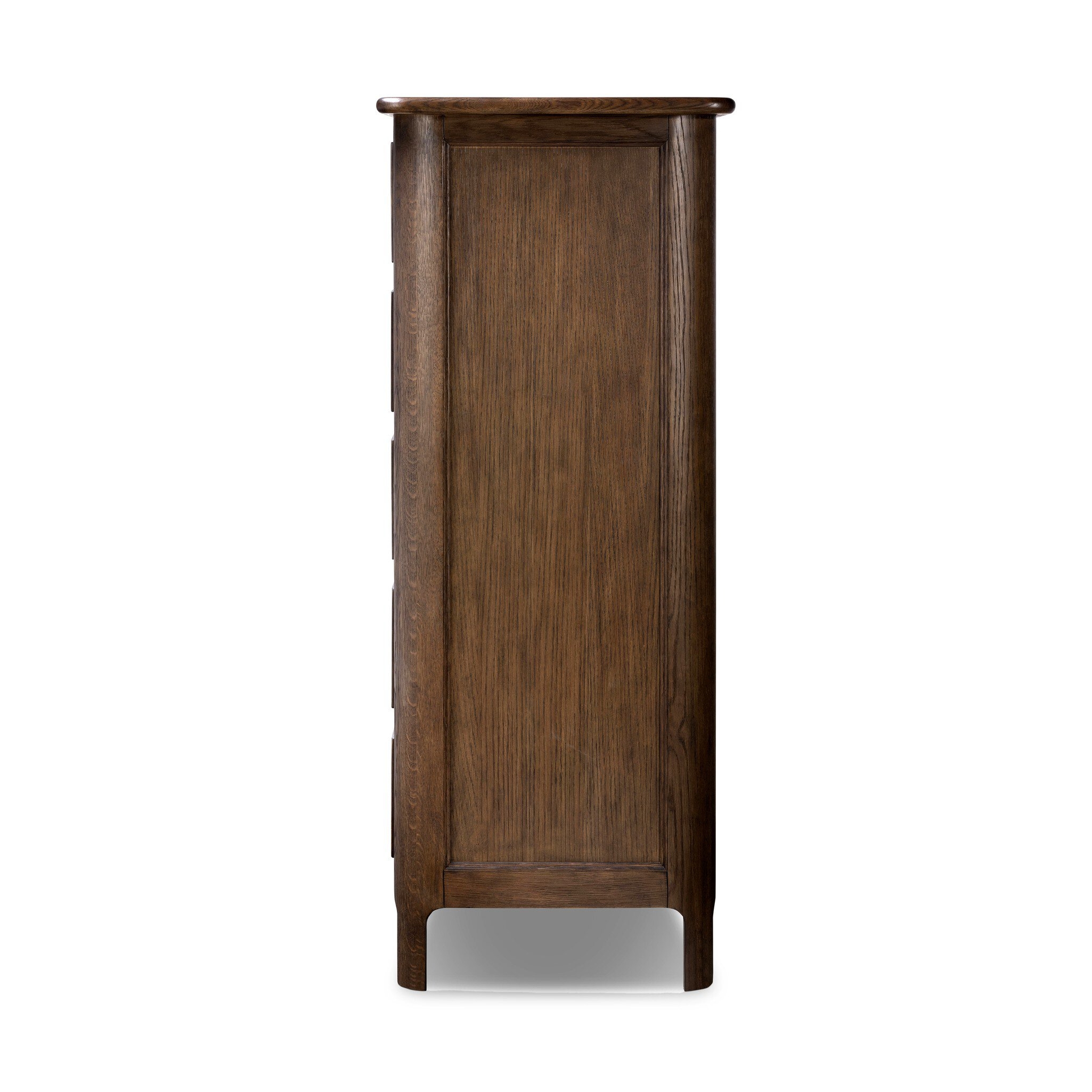 Russ Tall Dresser - Aged Oak Veneer - Image 4