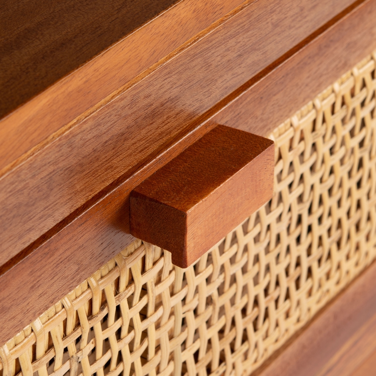 Dave 1 Drawer 1 Door Nightstand - Natural - Safavieh - Image 3